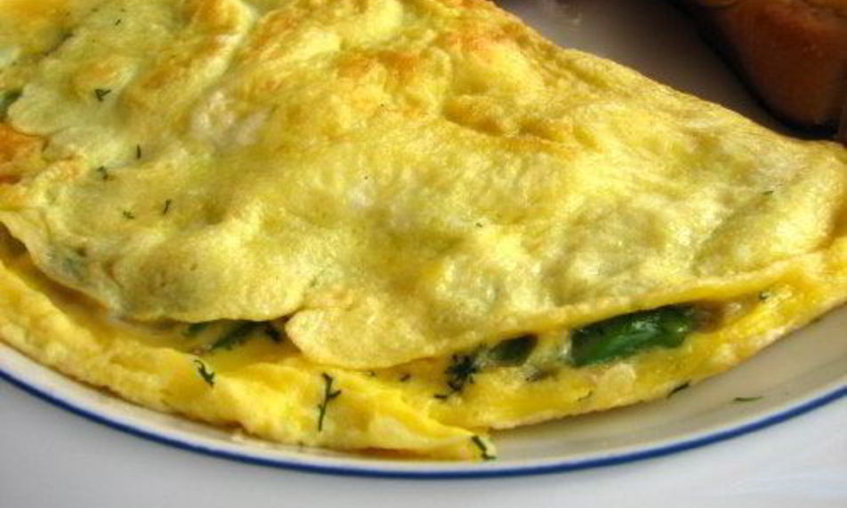 Рецепт омлета с креветками