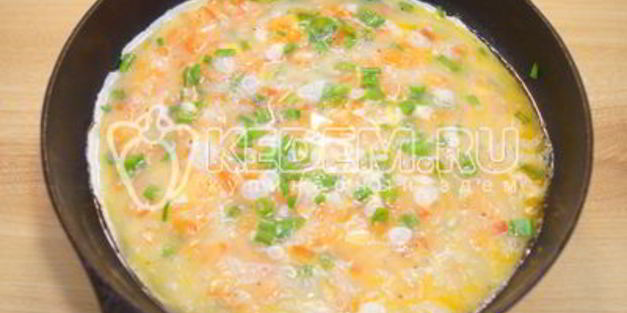 омлет с помидорами неаполитанский