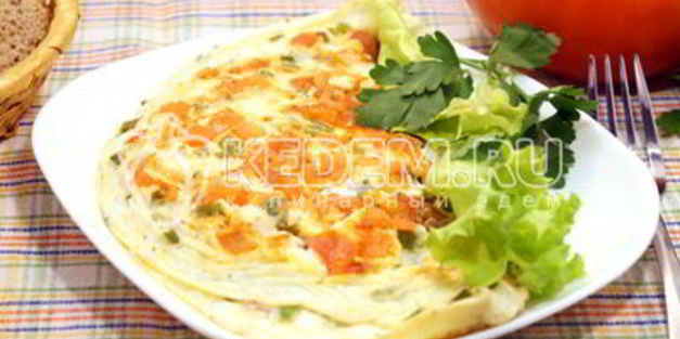 омлет с помидорами неаполитанский