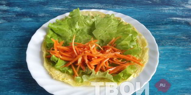 омлет с пряной морковью