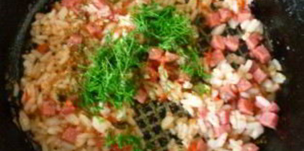 омлет с рисом