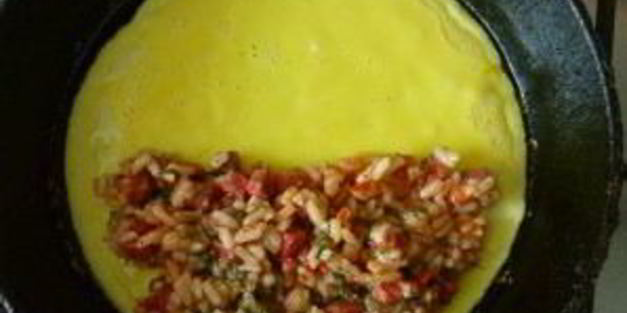 омлет с рисом