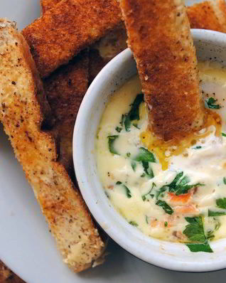 Омлет с семгой в духовке