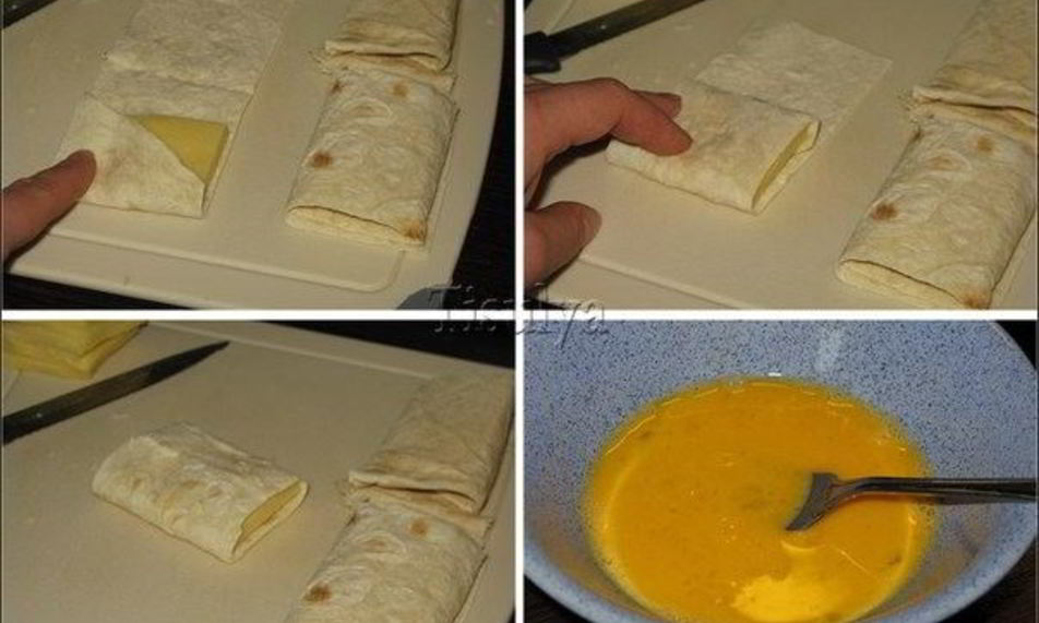 Рецепт омлет с сыром в лаваше