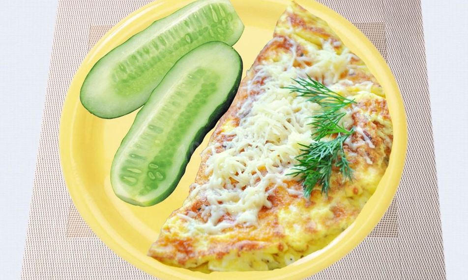 Рецепт омлет с сыром в микроволновке