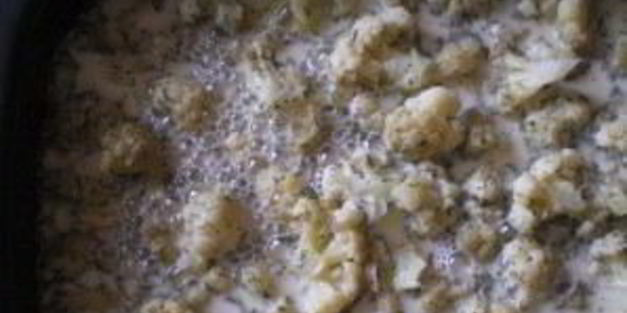 омлет с цветной капустой в духовке