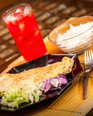 Омлет с тунцом