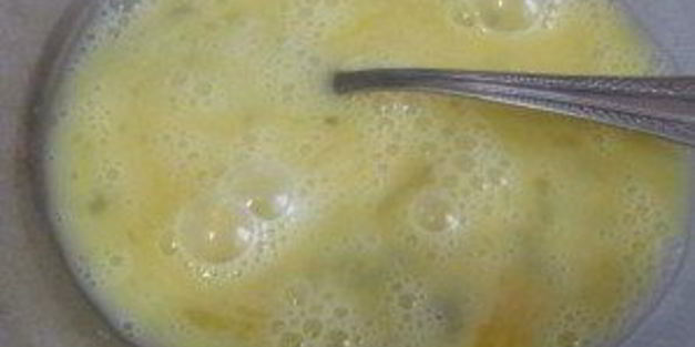 омлет с яблоками