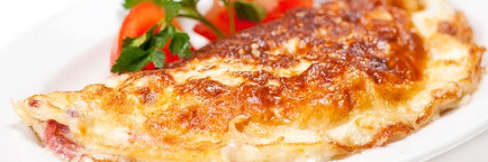 Омлет с зеленью и помидорами