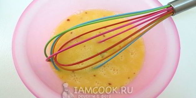 омлет в мешочке с молоком