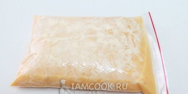 омлет в мешочке с молоком