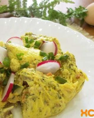 Омлет в пакете сваренный