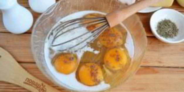 омлет в стиле пиццы