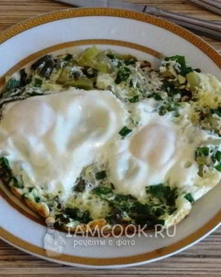 Омлет Весенний с зеленью