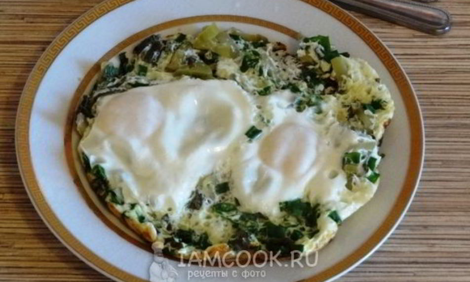 Рецепт омлет весенний с зеленью