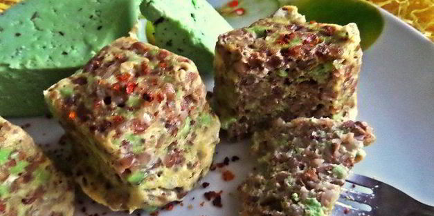 порционный омлет с гречкой