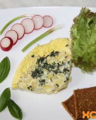 Пышный омлет в мультиварке