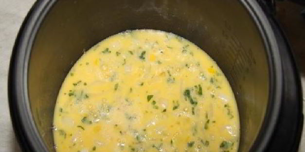 пышный омлет в мультиварке