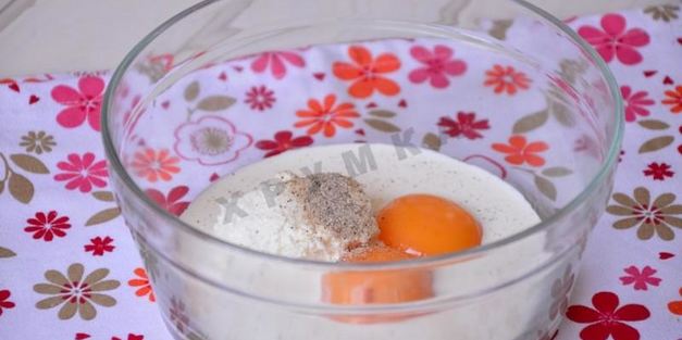 сладкий творожный омлет