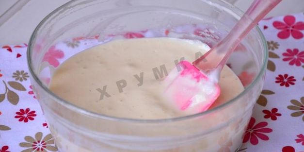 сладкий творожный омлет