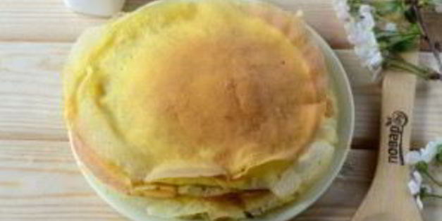 слоеный омлет на завтрак