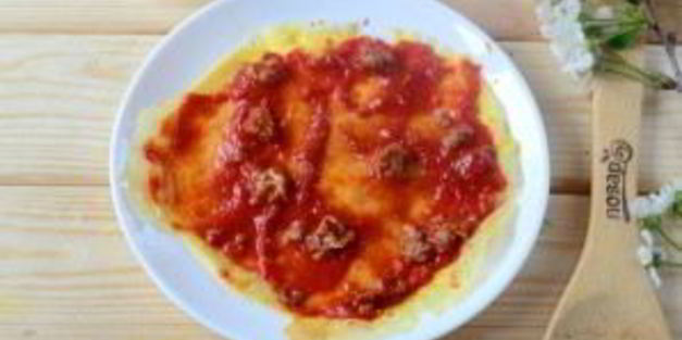 слоеный омлет на завтрак