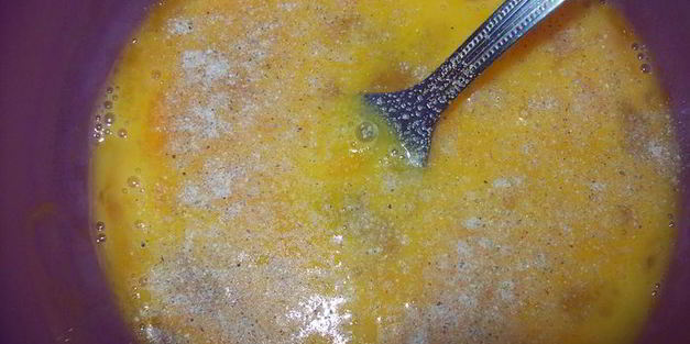 сметанный омлет с грибами