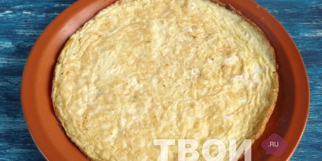 сырный омлет с ветчиной