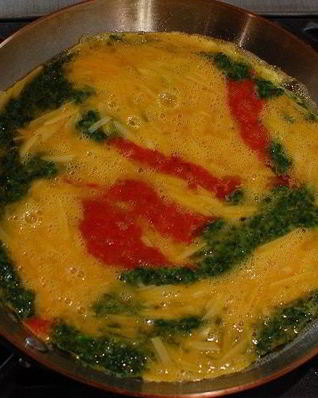 Трехцветный омлет