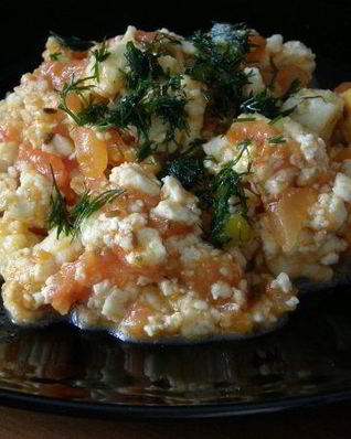 Вегетарианский омлет без яиц