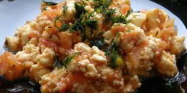 вегетарианский омлет без яиц