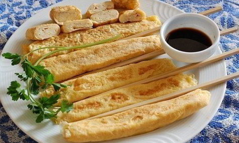 Рецепт японский омлет-рулетик