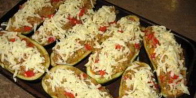 овощные лодочки из баклажанов