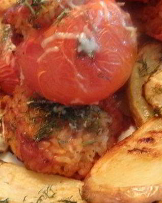 Помидоры, фаршированные рисом