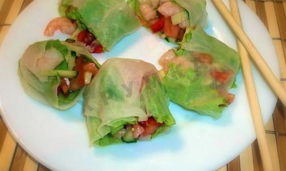 Рецепт спринг роллы с креветками