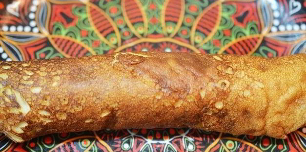 блинные рулетики с рыбой и икрой