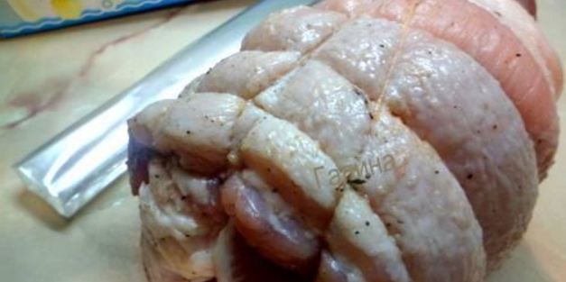 буженина-рулет в рукаве