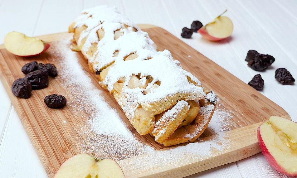 Рецепт домашний рулет с фруктами