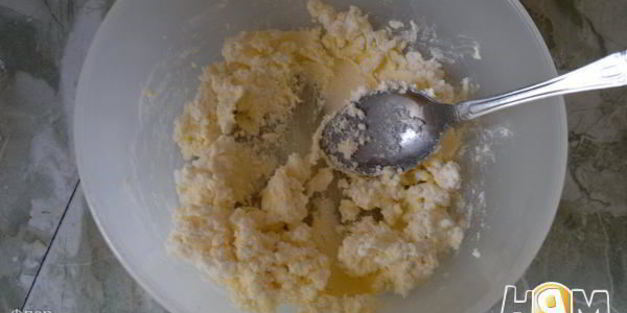 фруктовый рулет из творожного теста