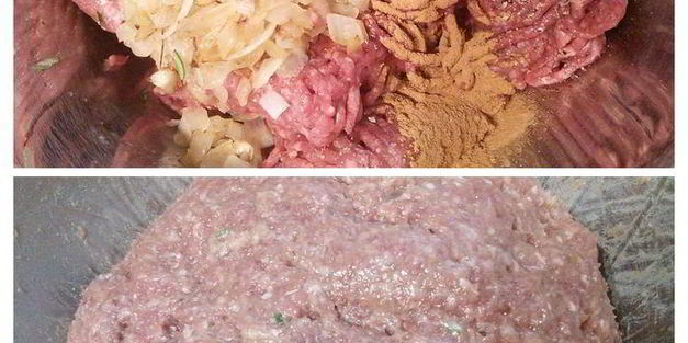 говяжий рулет с черносливом и грецким орехом