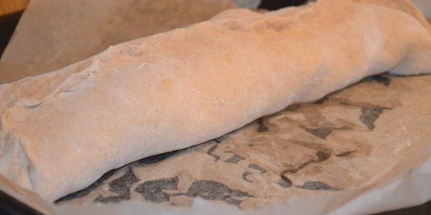 грибной рулет из картофельного теста