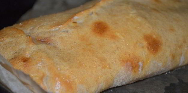 грибной рулет из картофельного теста