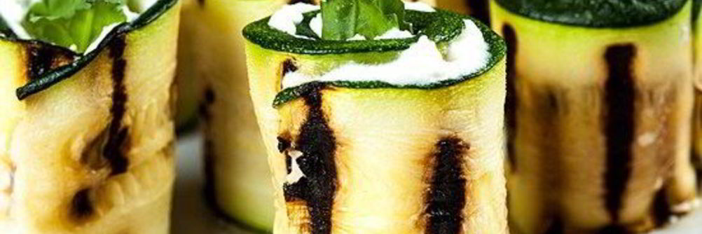 Кабачковые рулеты с творогом