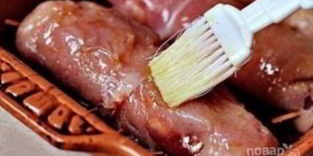 куриный рулет с сыром и ветчиной