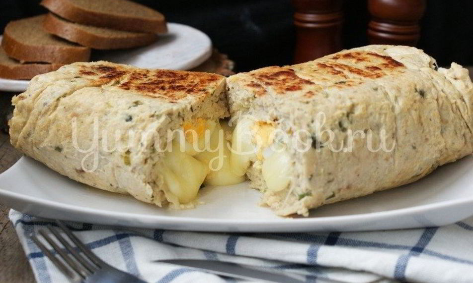 Рецепт куриный рулет с яйцом и сыром