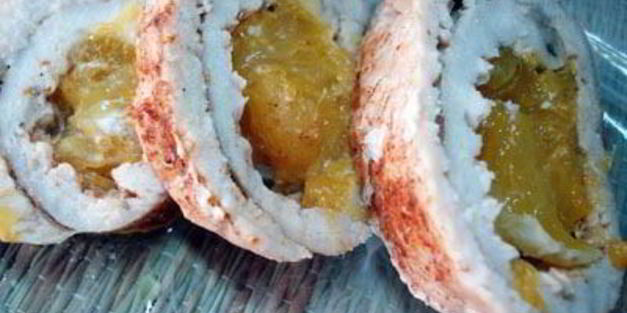 куриные рулетики с апельсинами