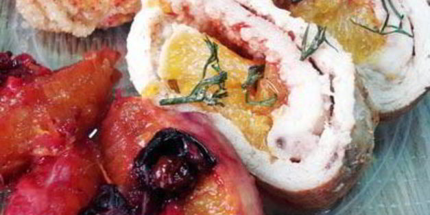 куриные рулетики с апельсинами