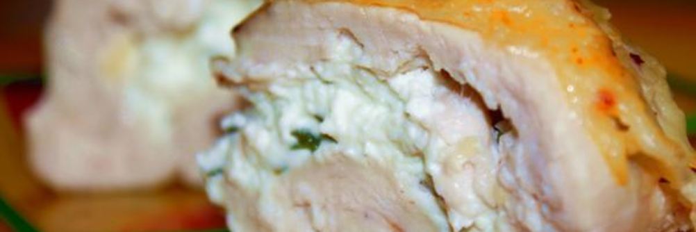 Куриные рулетики с фетой