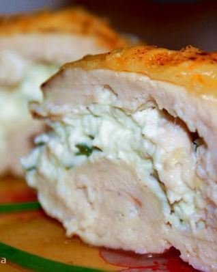 Куриные рулетики с фетой