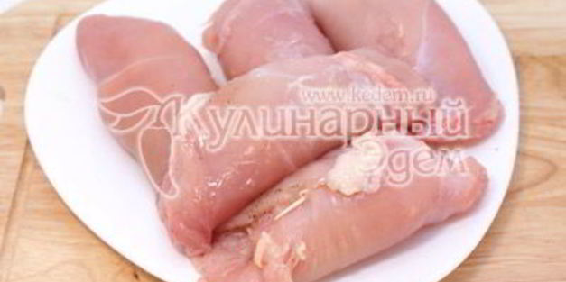 куриные рулетики с грибами и сыром